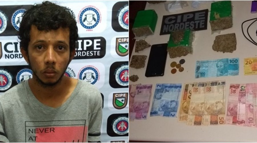 [Suspeito de tráfico é preso com drogas na rodoviária]