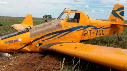 [Piloto fica ferido após pouso forçado em Plantação]