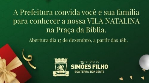 [Prefeitura de Simões Filho inaugura Vila Natalina]