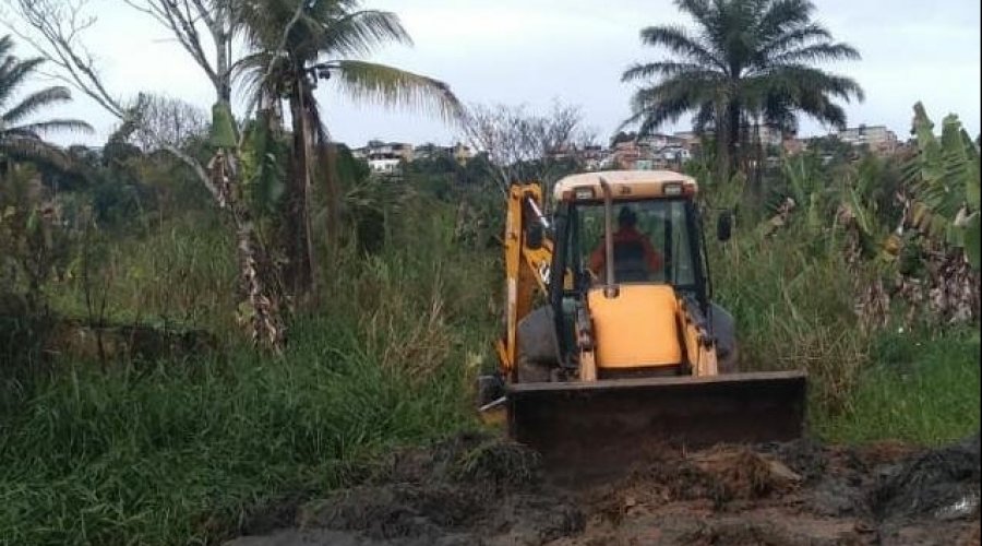[Intervenções em escoamento de água fluvial na Beira Rio estão à todo vapor]
