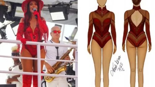 [Figurino de Ivete Sangalo inspira collants da seleção brasileira para Mundial de Ginástica Rítmica]